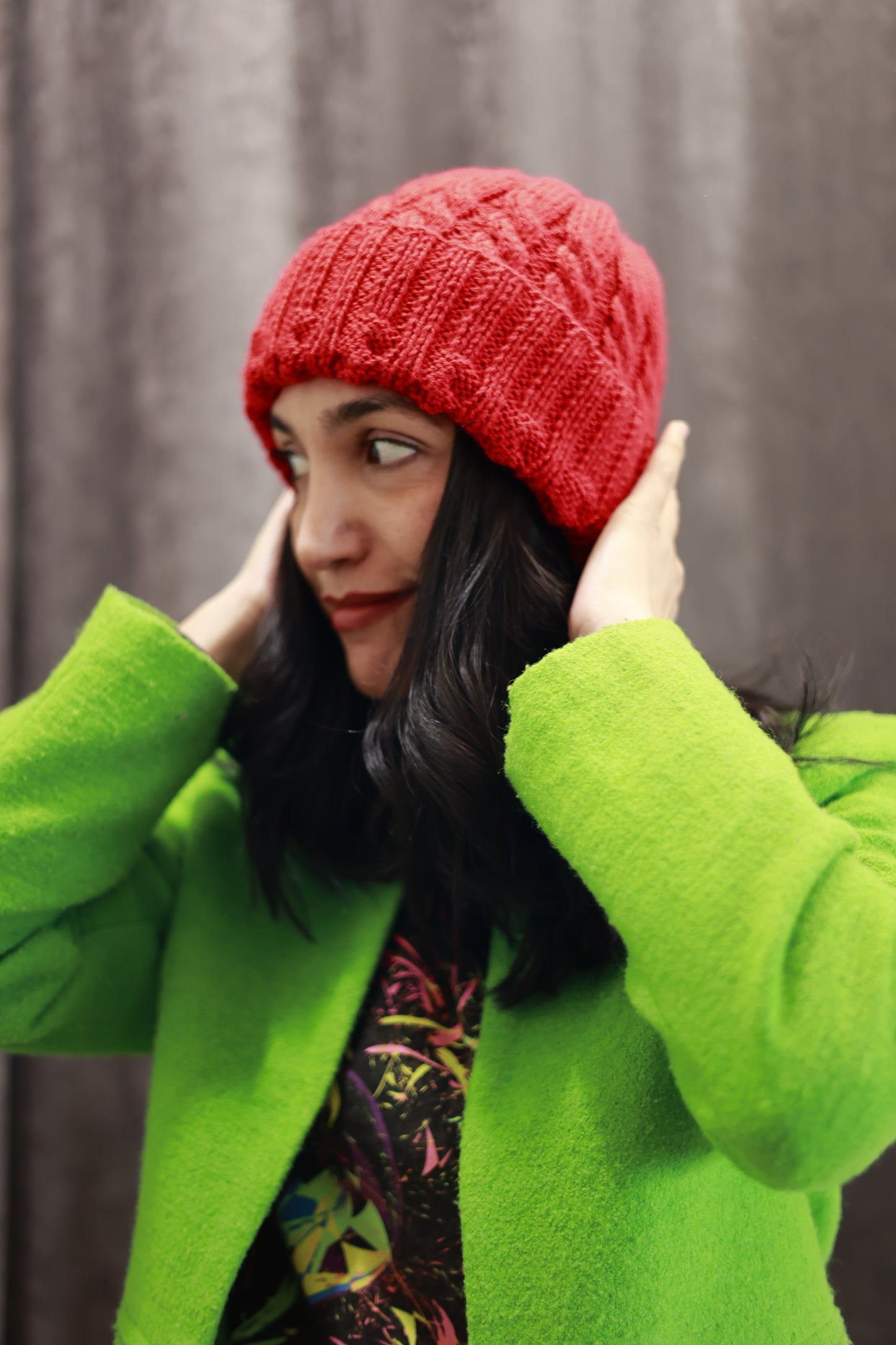 Venus Red Knitted Hat