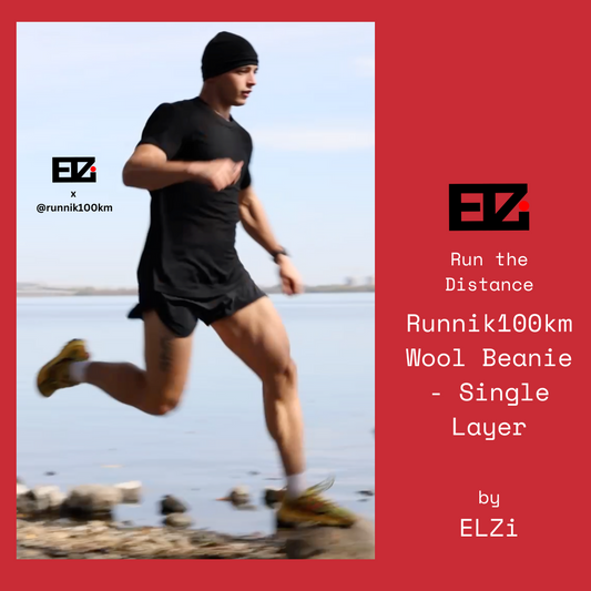 ELZI runnik100km Wool Beanie - Single Layer