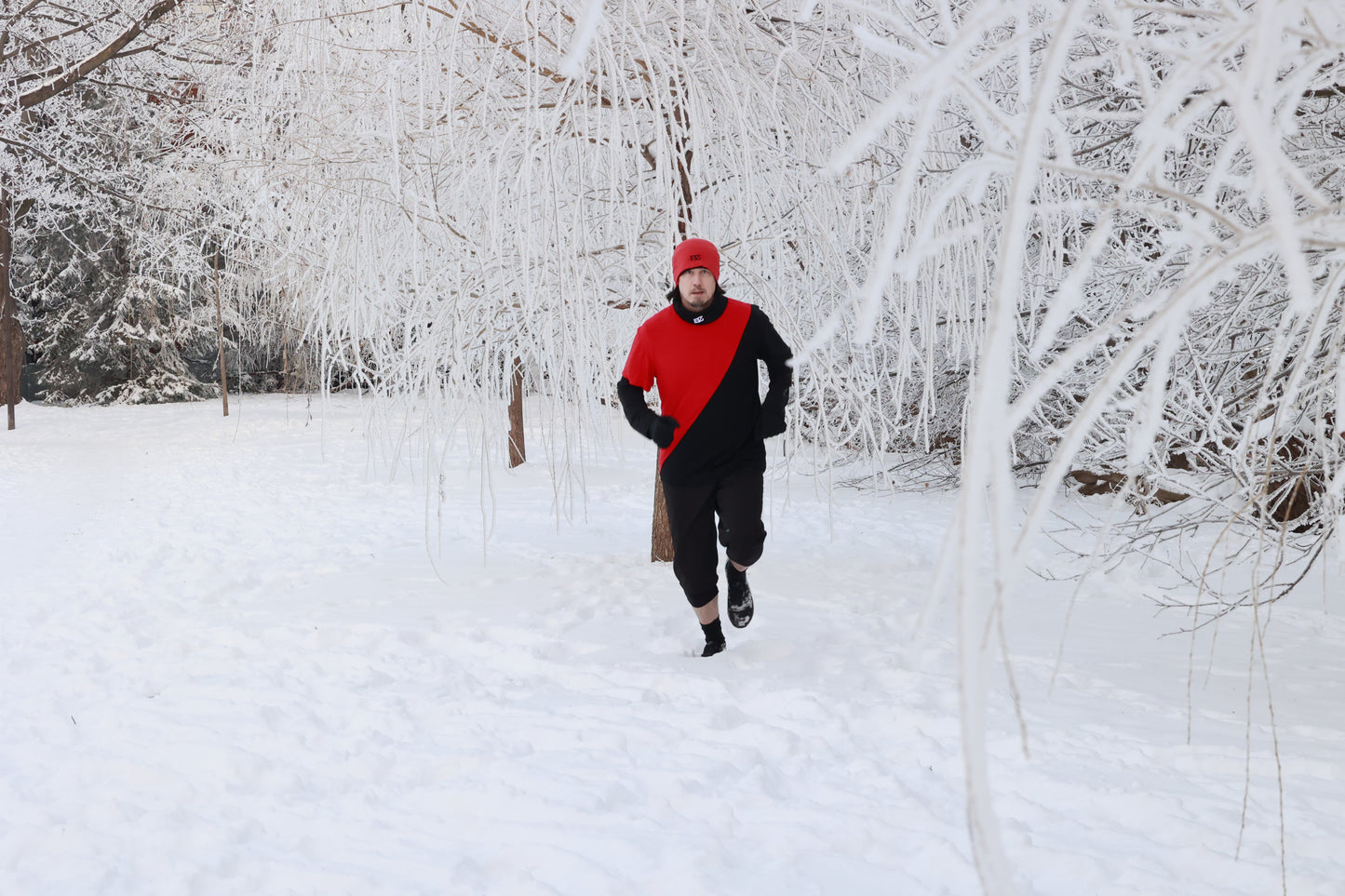 Make Canada Great Again winter running shorts.