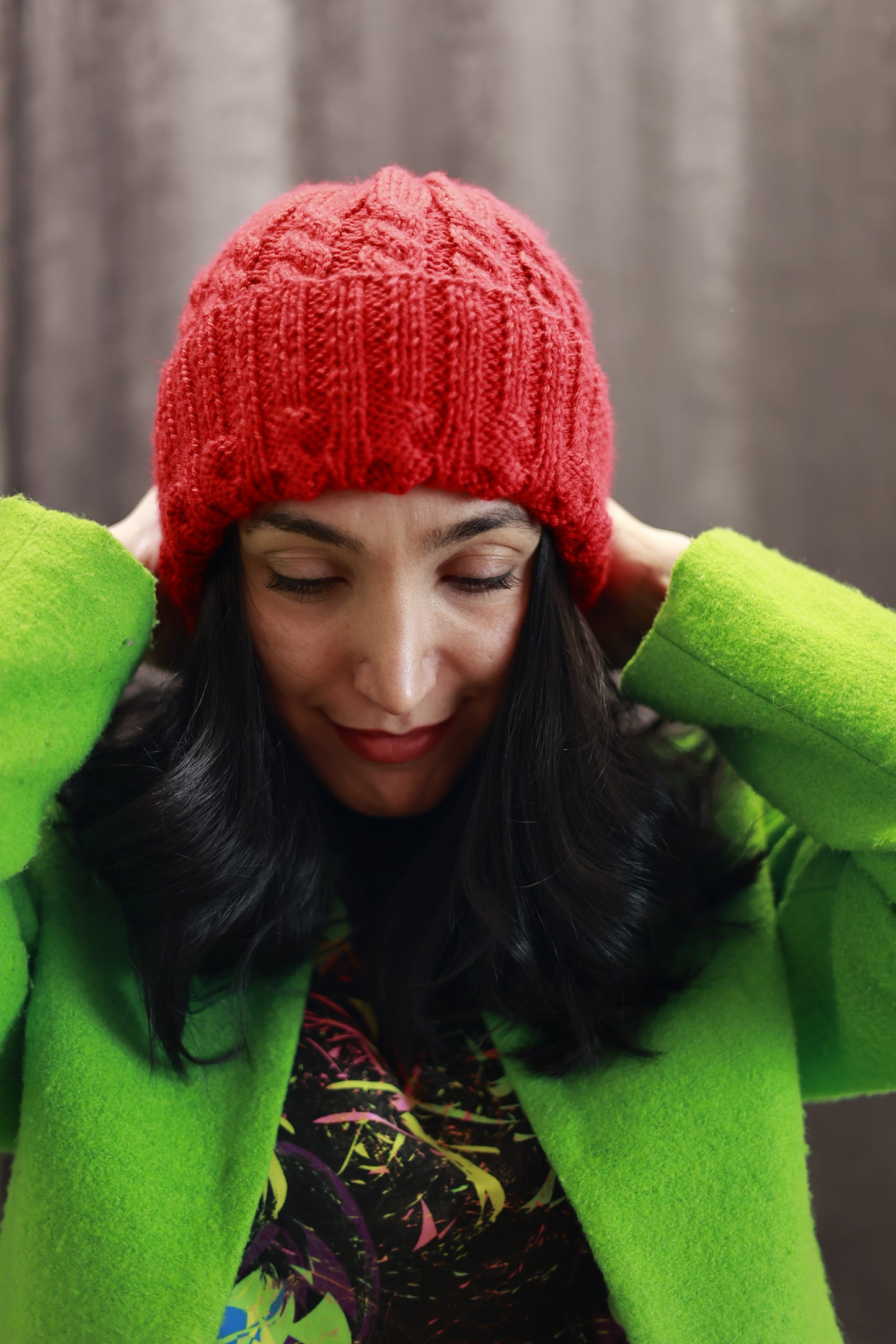 Venus Red Knitted Hat