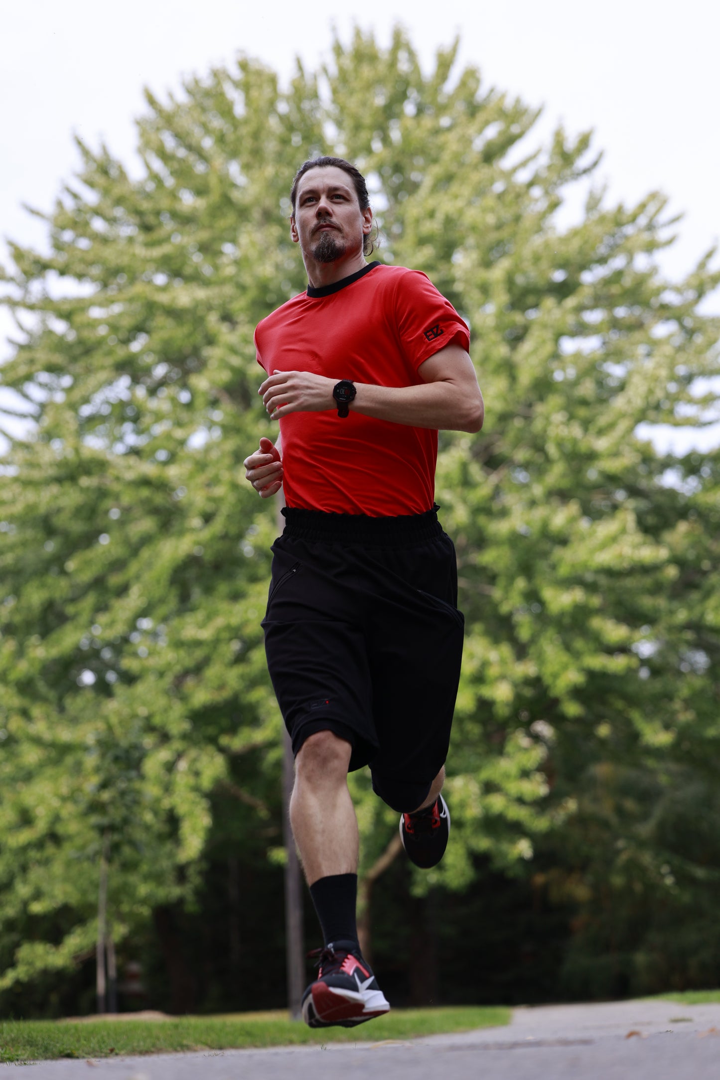42.2 KM Montreal Marathon Soft touch red bamboo t-shirt