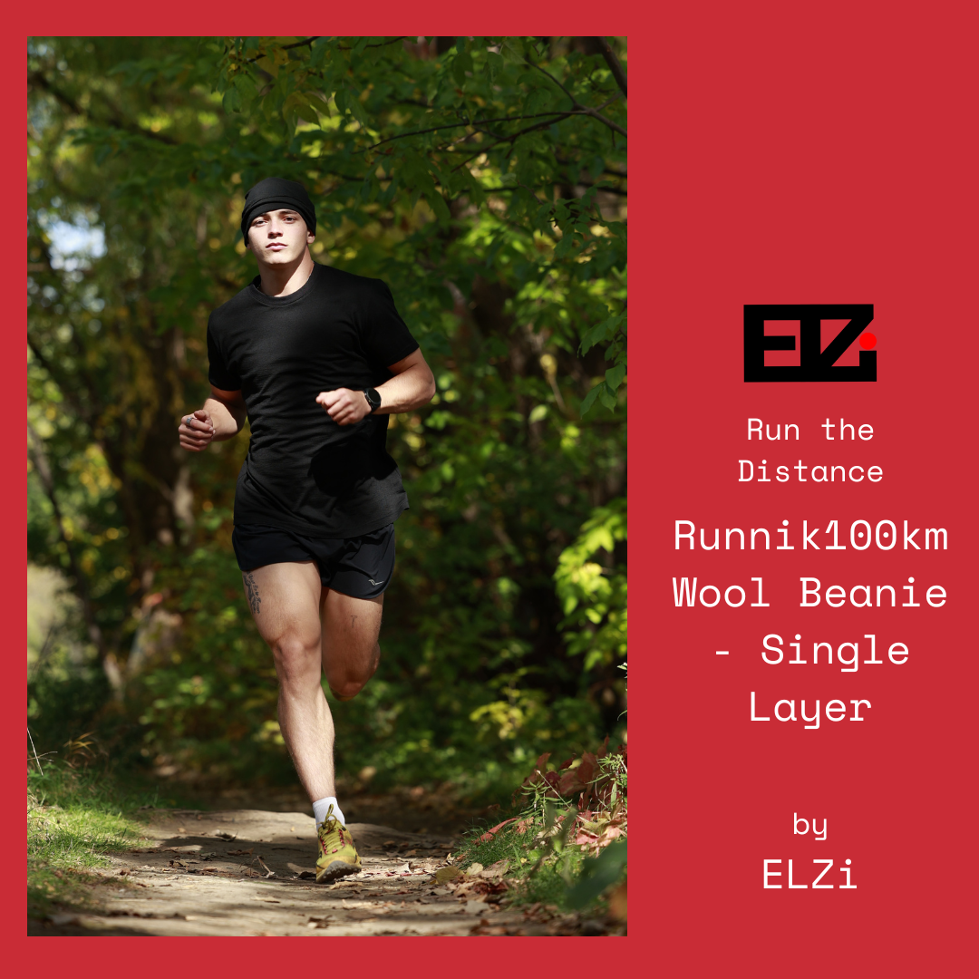 ELZI runnik100km Wool Beanie - Single Layer