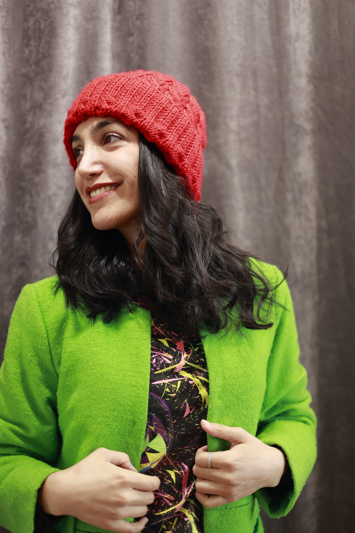 Venus Red Knitted Hat