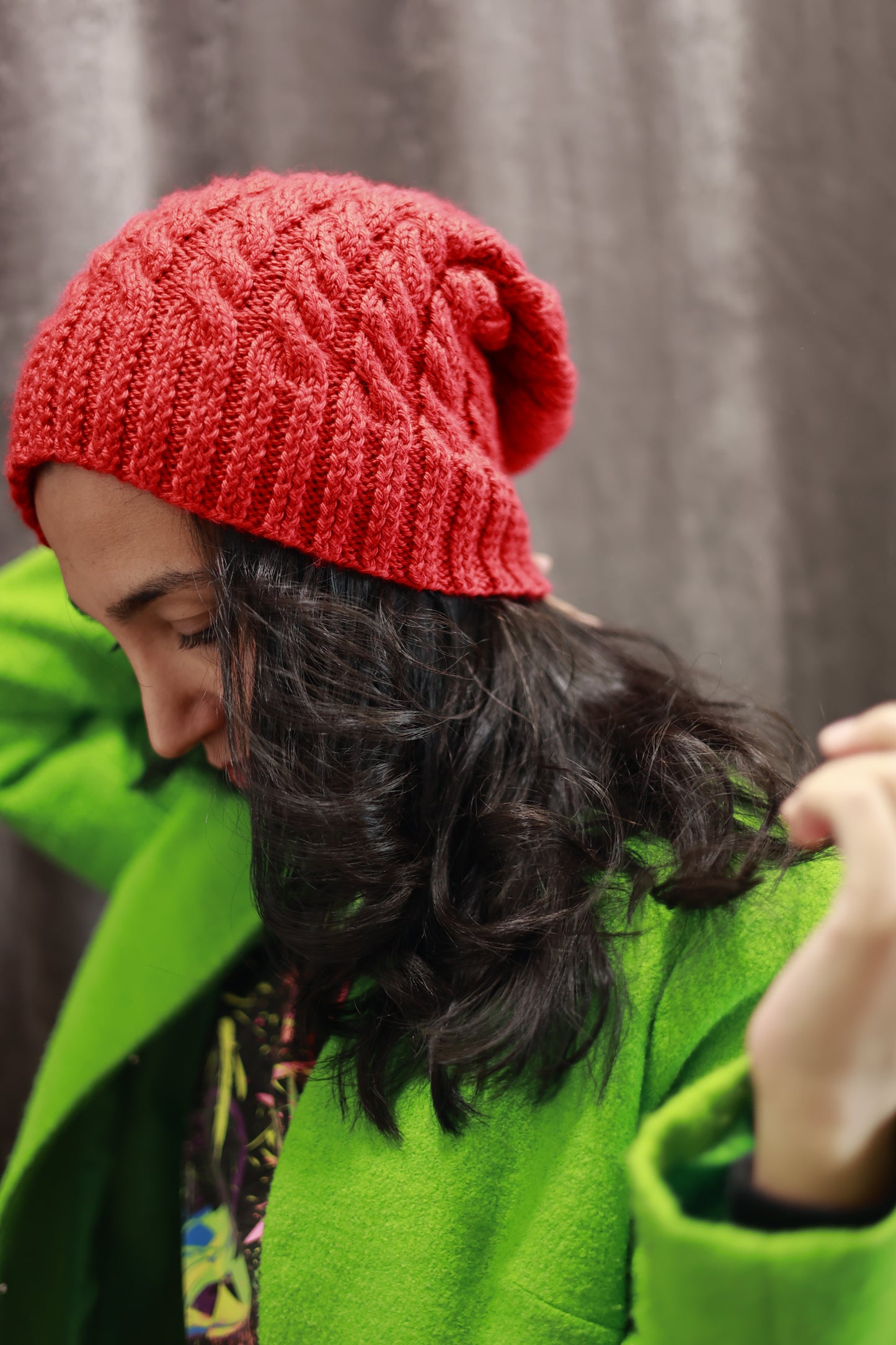 Venus Red Knitted Hat