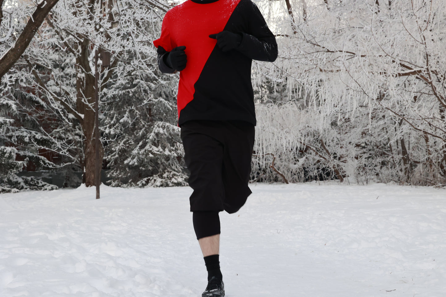 Make Canada Great Again winter running shorts.