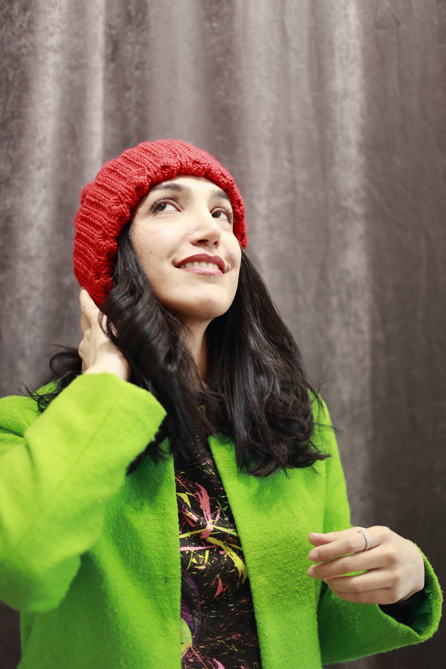 Venus Red Knitted Hat