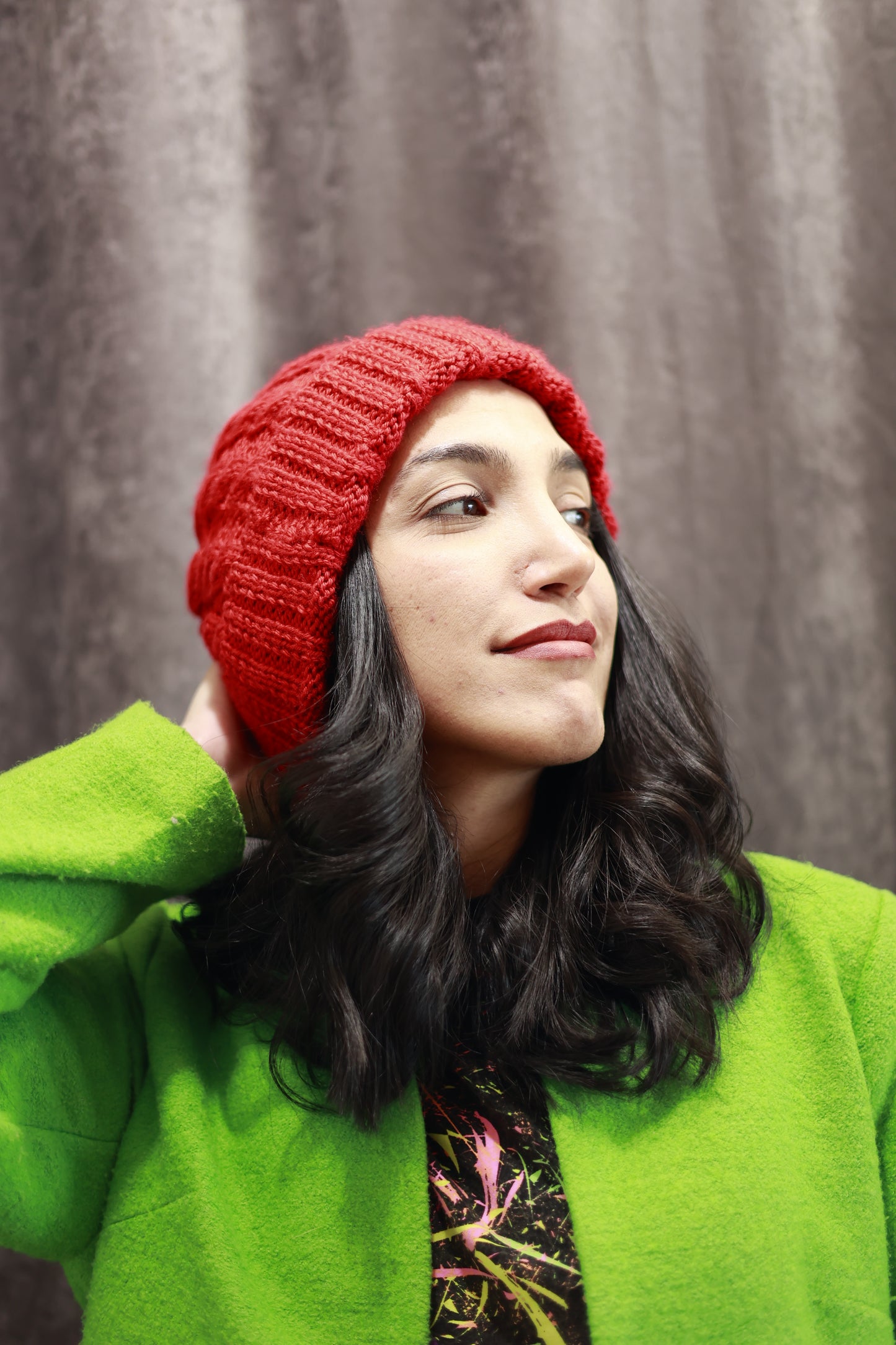 Venus Red Knitted Hat
