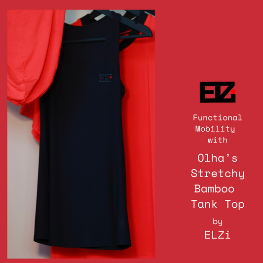 Black Bamboo Tank top by EZLi , Montreal Seamstress.