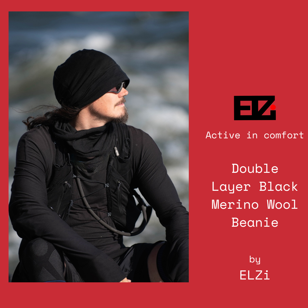 Black Shadow Merino Beanie