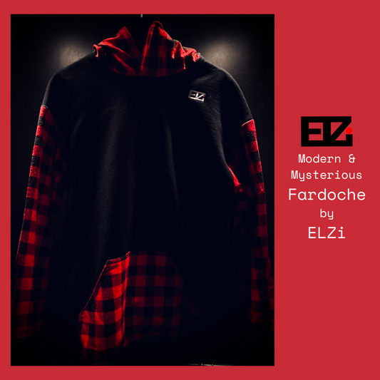 Fardoche Das MTN Mann Sweater with Huge Hoodie by ELZi Montreal Seamstress