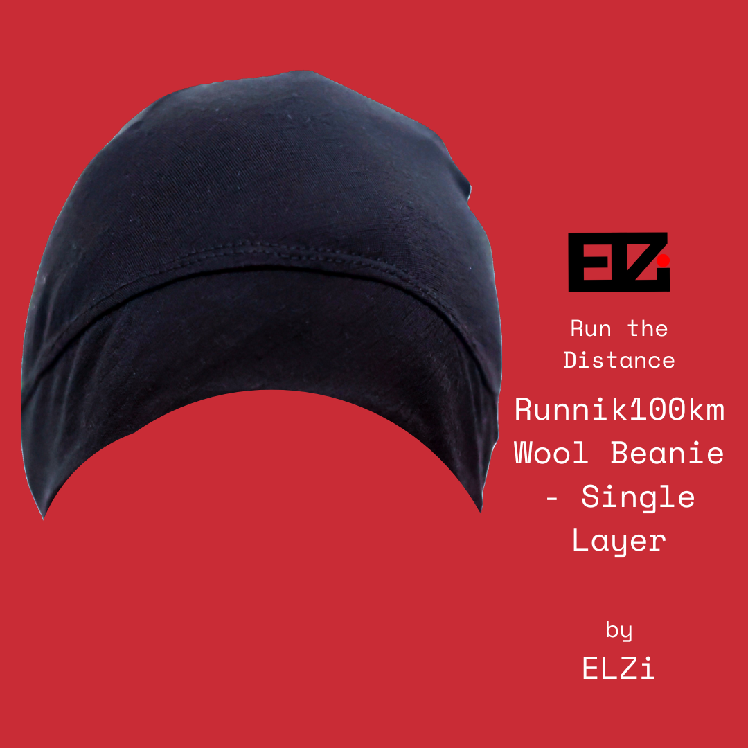ELZI runnik100km Wool Beanie - Single Layer