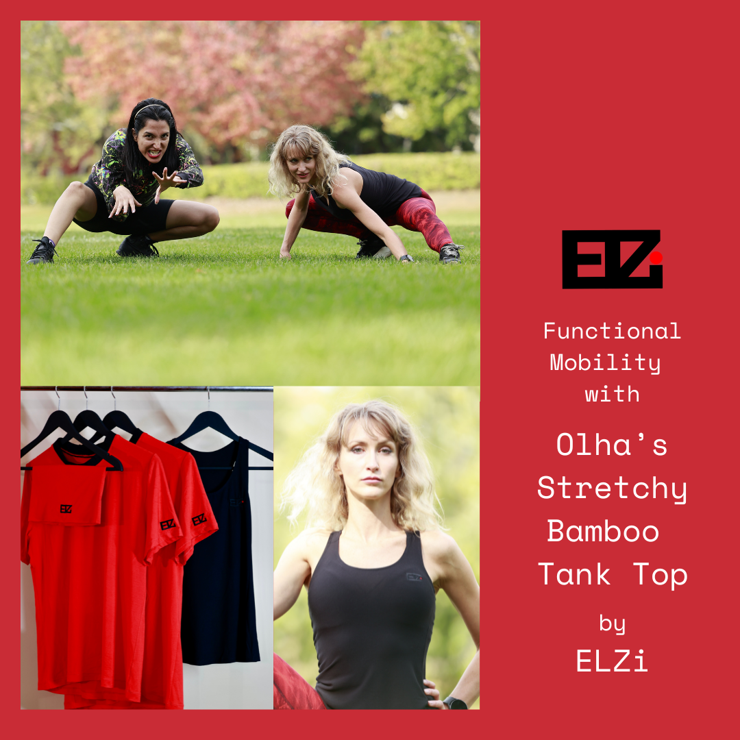 Olha, Stretching Personal Trainer in Montreal with Sanaz Firouzi Seamstress from ELZi.ca