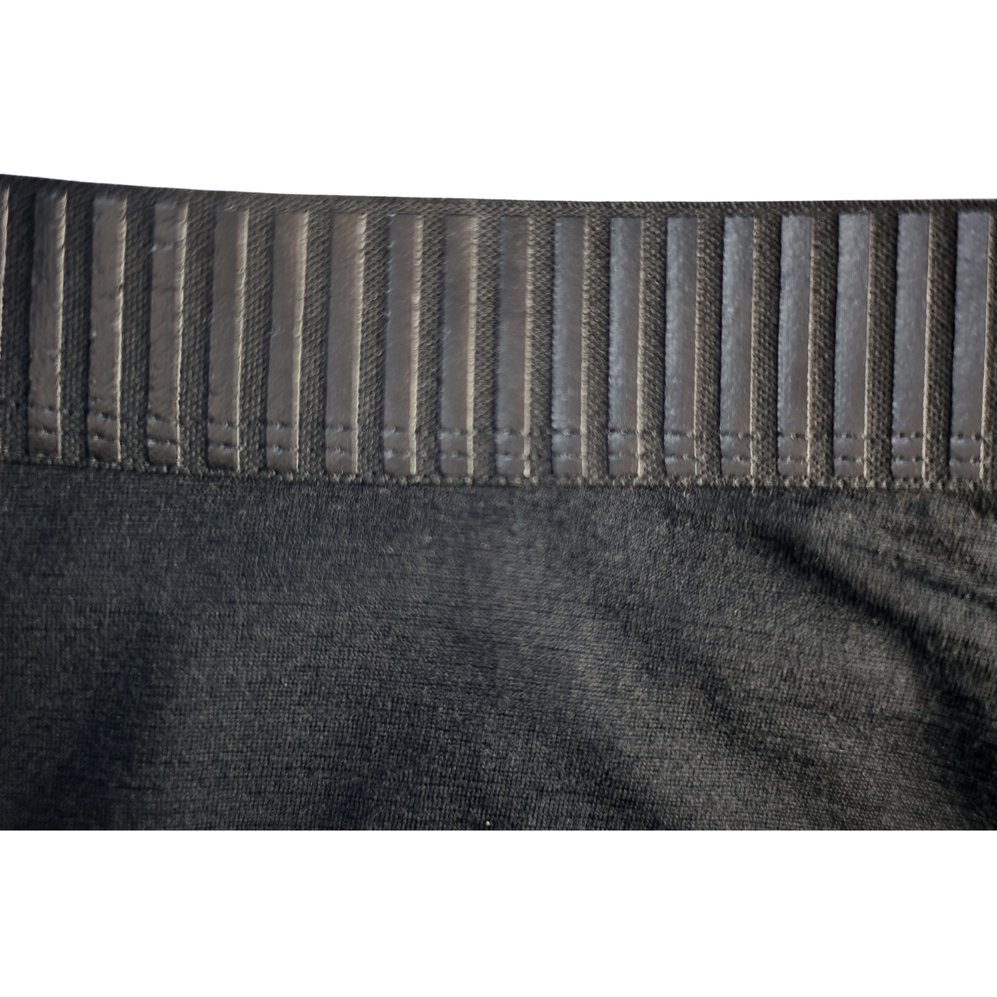 ELZI Black Merino Women Boyshort - Embossed Black on Black elastic