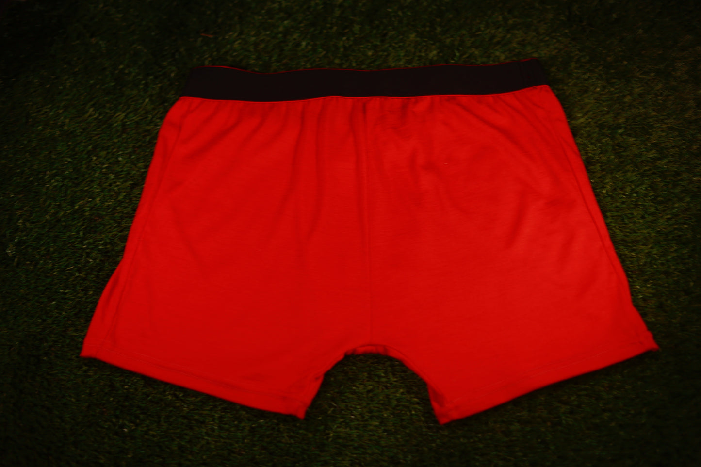Men's Red Merino Underwear from ELZI. Back View
