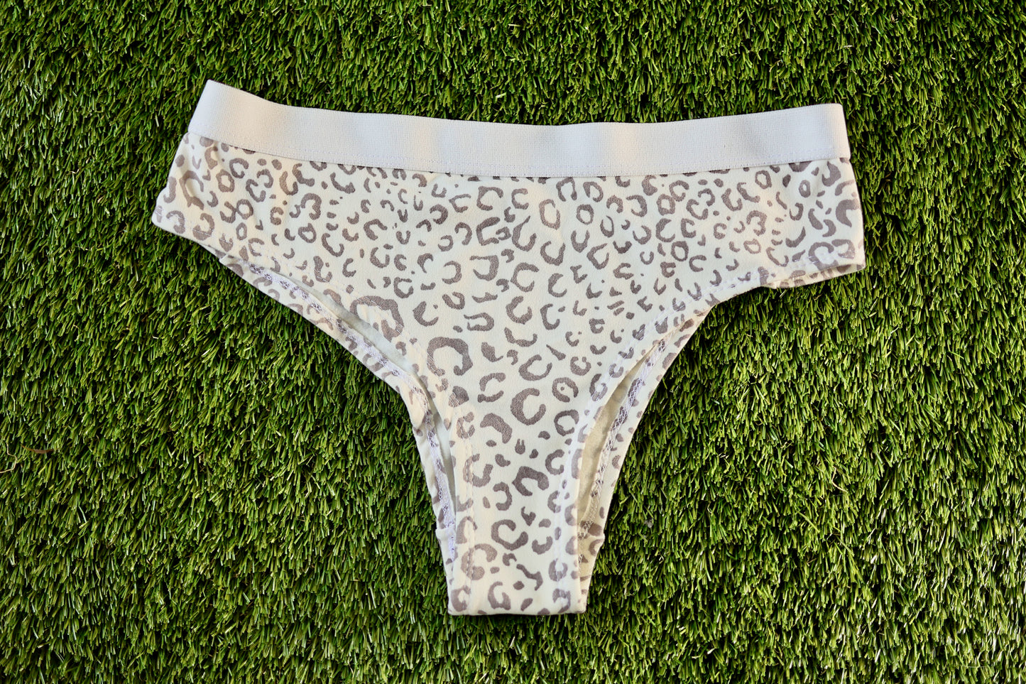 Sous-vêtement Femme Doux à Motif Animal Gris