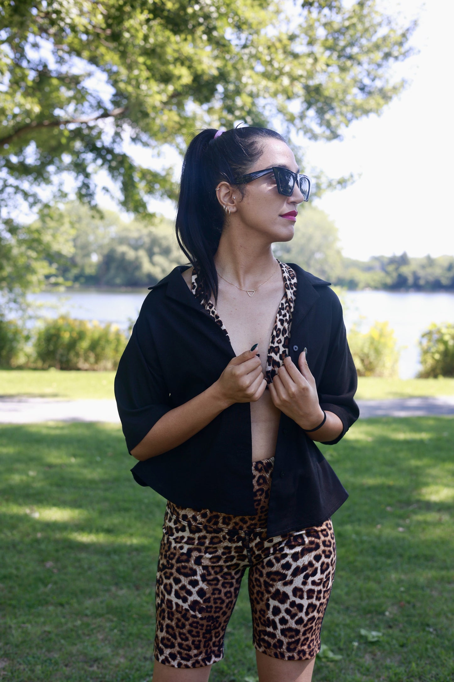 Black Linen Shirt by ELZi.ca Nuns Island Seamstress.