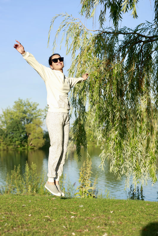 ELZI Wild Animal Gris Pull Super Doux Motif