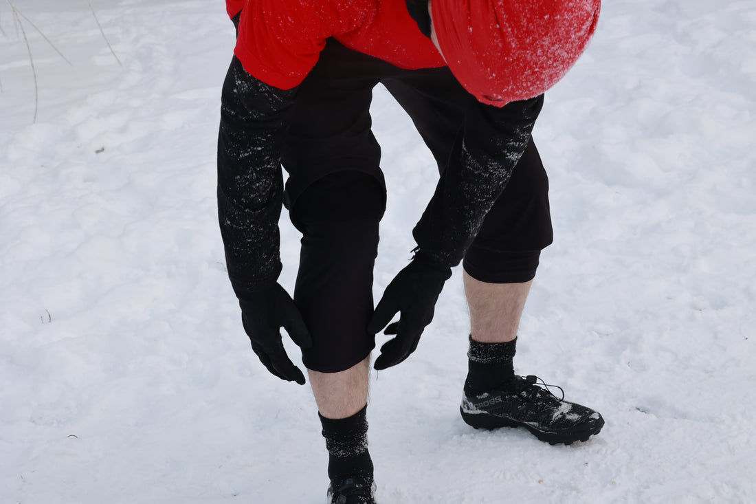 winter running shorts by ELZi Montreal Seamstress. Shorts de course en hiver par ELZi, Couturière à Montreal.