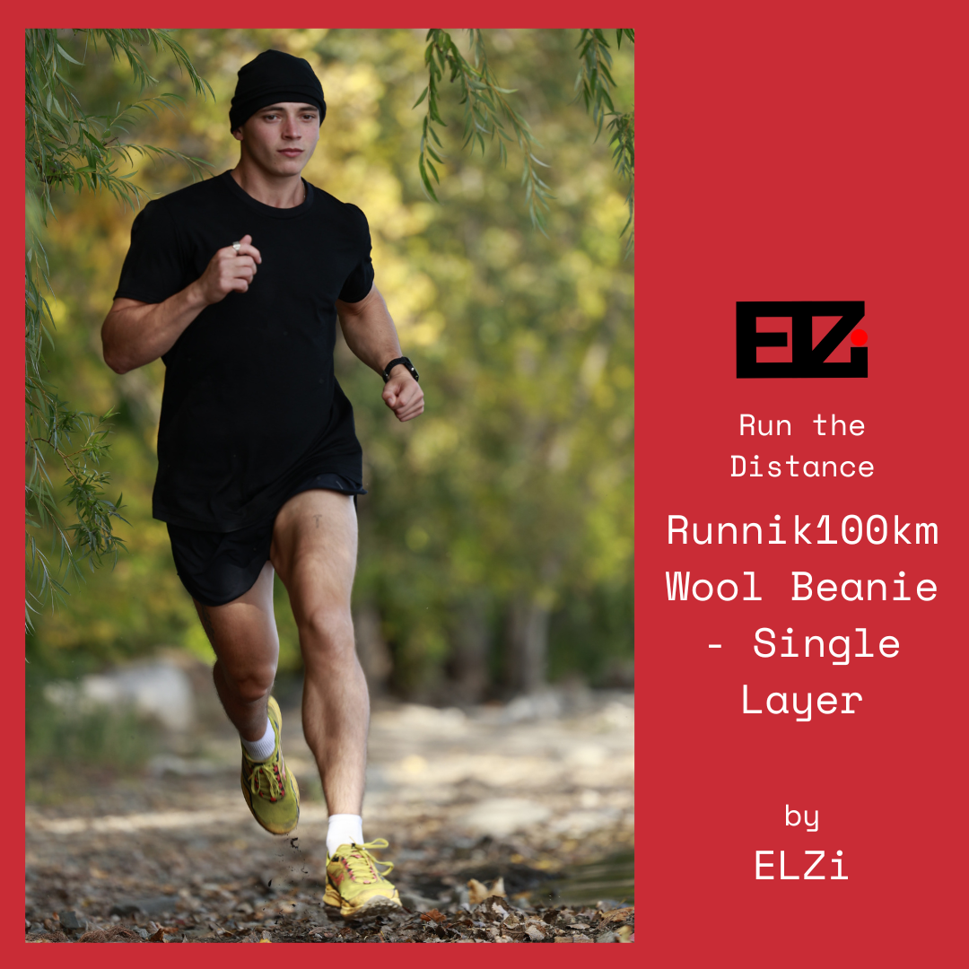ELZI runnik100km Wool Beanie - Single Layer