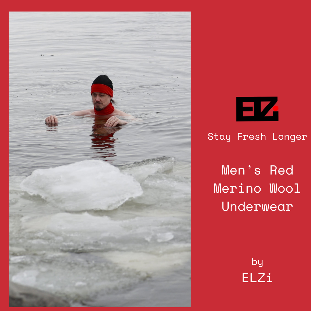 Boxer Men’s Red Merino by ELZI