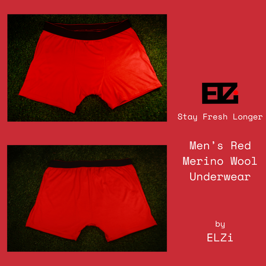 Boxer Men’s Red Merino by ELZI