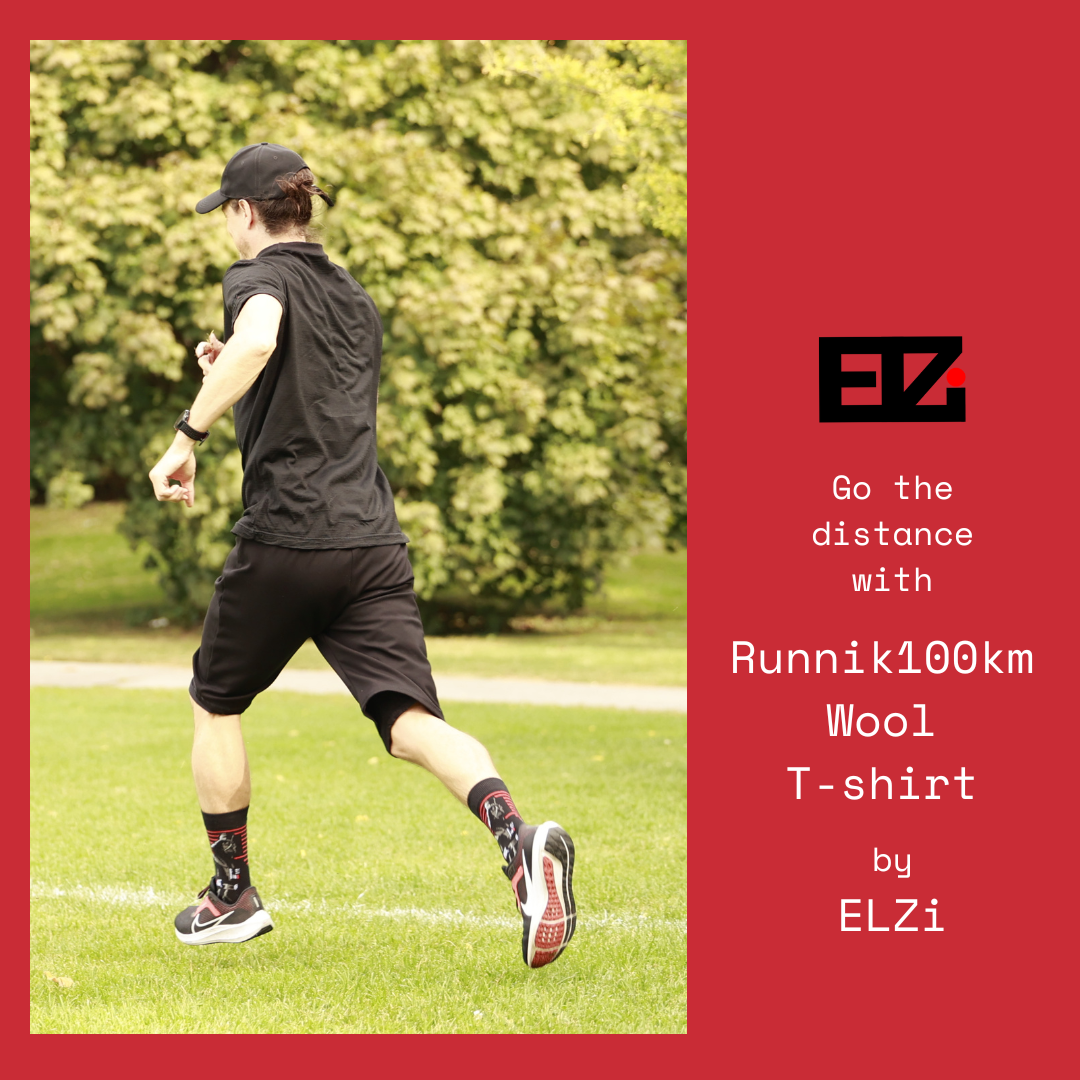 ELZI runnik100km T-shirt en laine